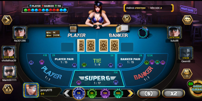 Khám phá game Super 6 Baccarat cực hot tại B52