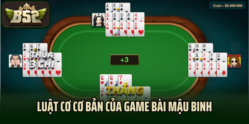 Luật cơ bản của game bài mậu binh