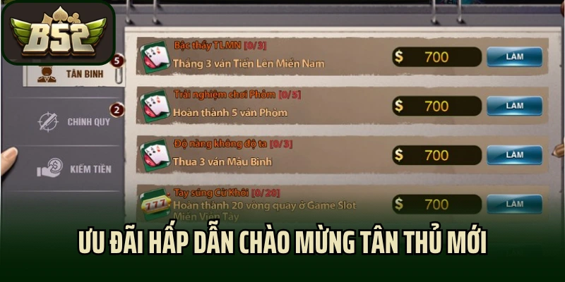Ưu đãi hấp dẫn chào mừng tân thủ mới